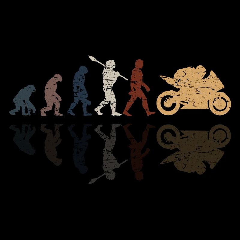 Motorcycle Evolution Vintage Shadow Biker