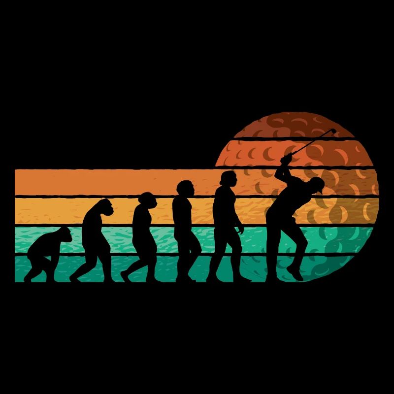 Golf Evolution From Monkey To Men BBall Lovers
