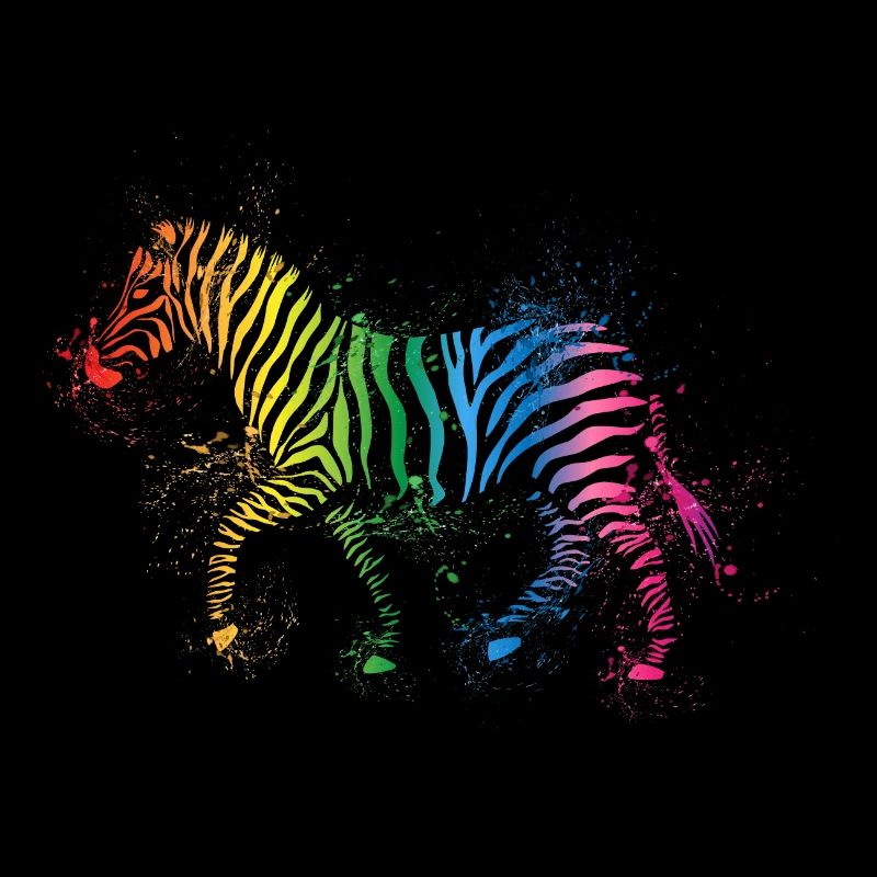Zebra crossing rainbow