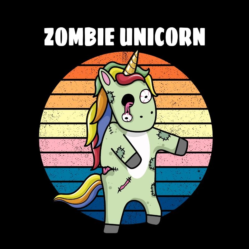Einhorn Zombie Horror Geschenk