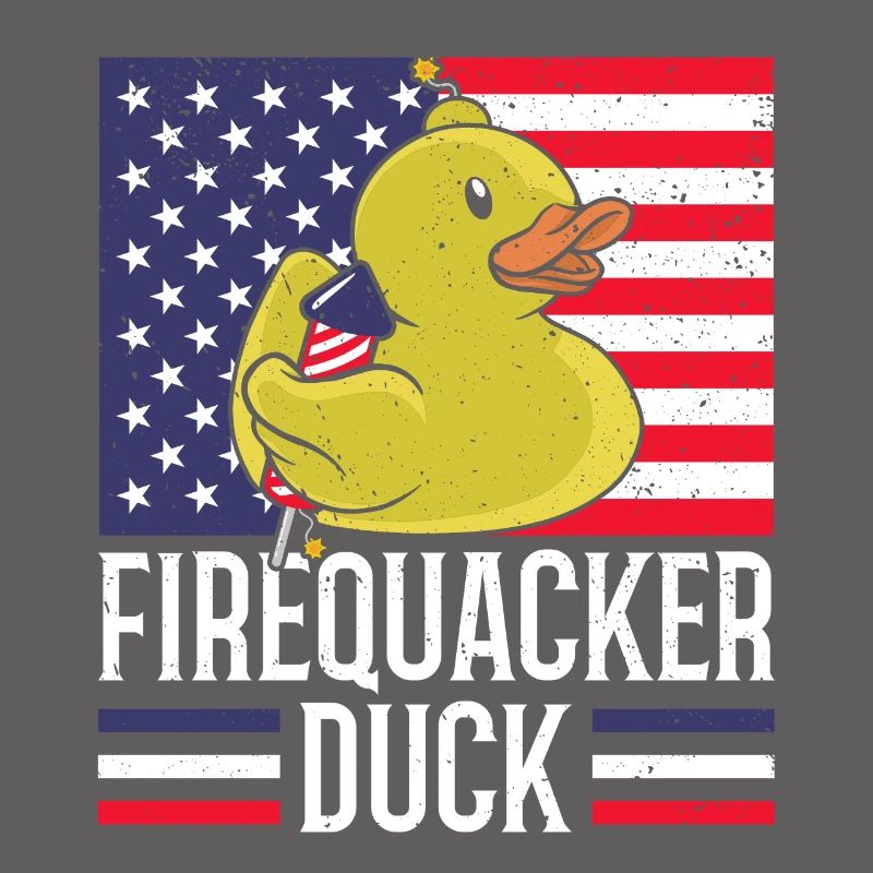Firequacker Duck 4 juillet Firecracker