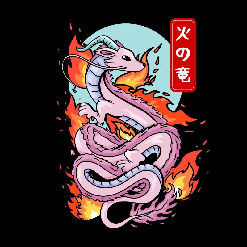 Mythe élémentaire du dragon de feu japonais