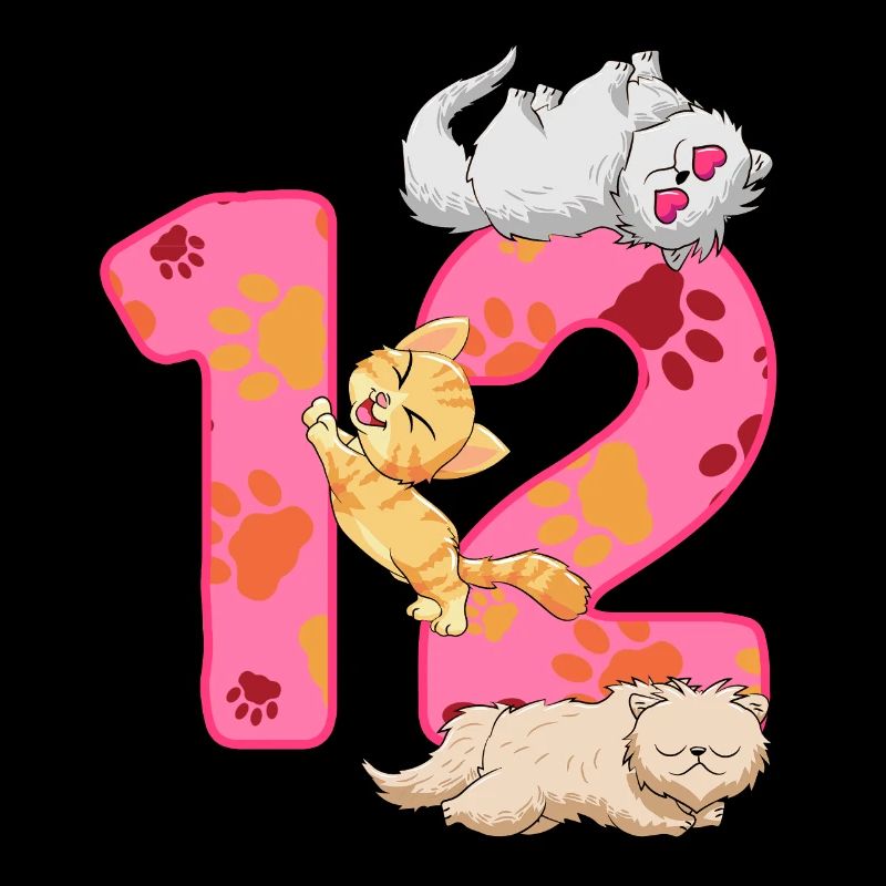 Chaton de 12 ans | Chemise d’anniversaire de chat