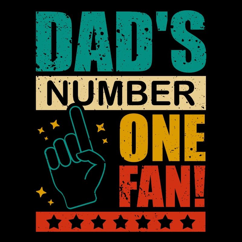 Dad's Number One Fan Daddy's Kid Stolz Auf Den