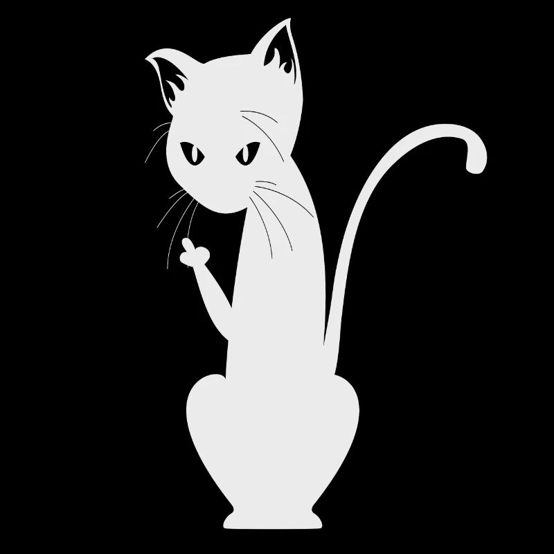 Doigt du milieu du chat - cadeau chaton chaton mignon