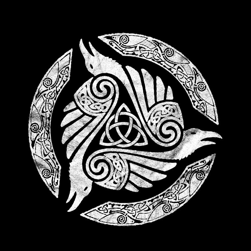 Celtic Trinity Knot Crow Spiritual Mandala