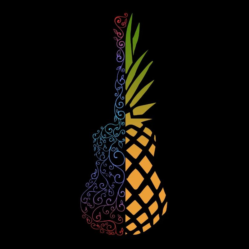 Bunte Ananas Ukulele
