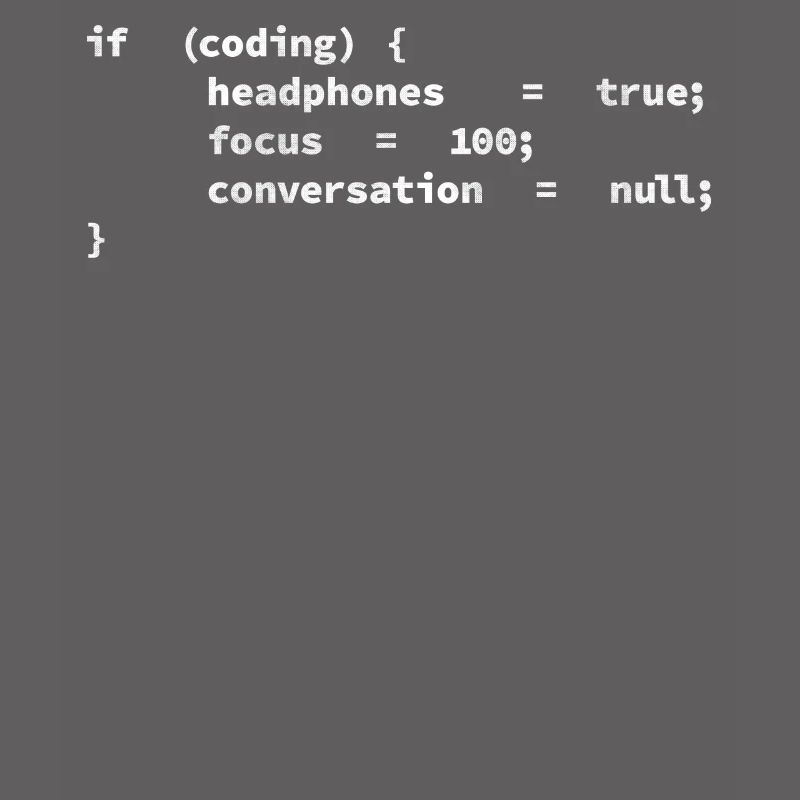 Headphones, encoders, programmers coding