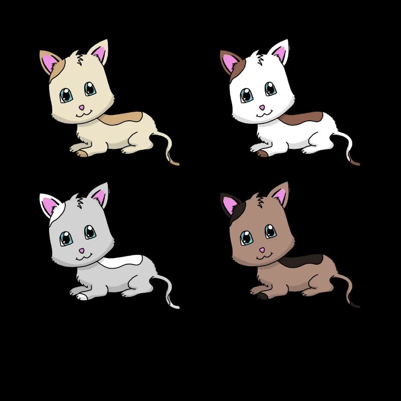 Katzen mal 4