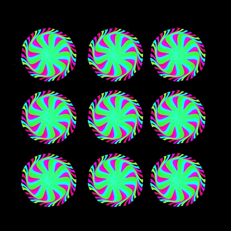L’illusion de cercles Goa modèle
