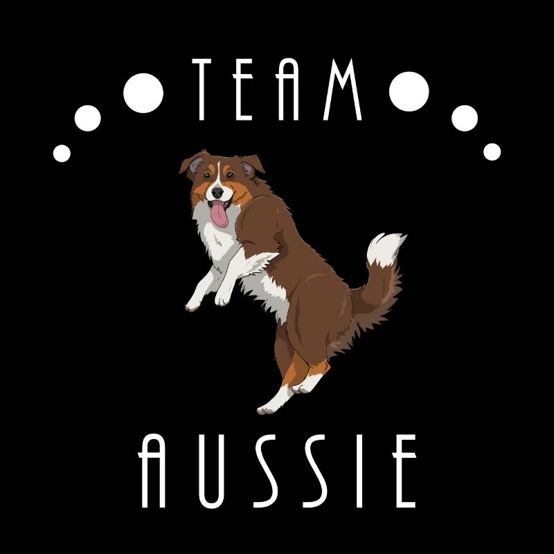 Team Aussie - Red Tri (with tail)