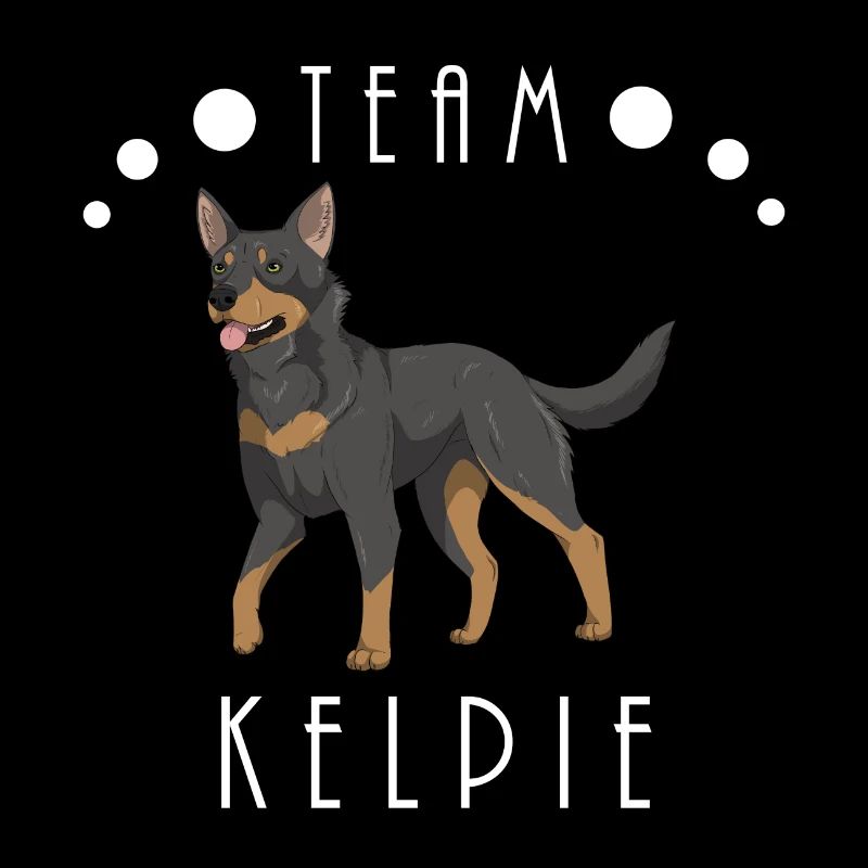 Team Kelpie - Schwarz und Hellbraun