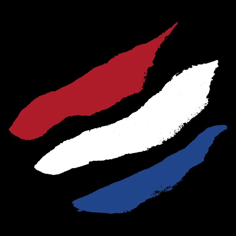 Flag of the Netherlands - Brush Stripes