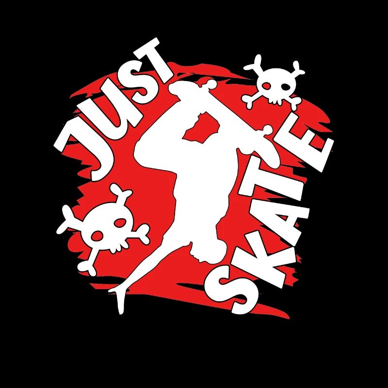 Skateboarder Just Skate With Skulls Skateboarding