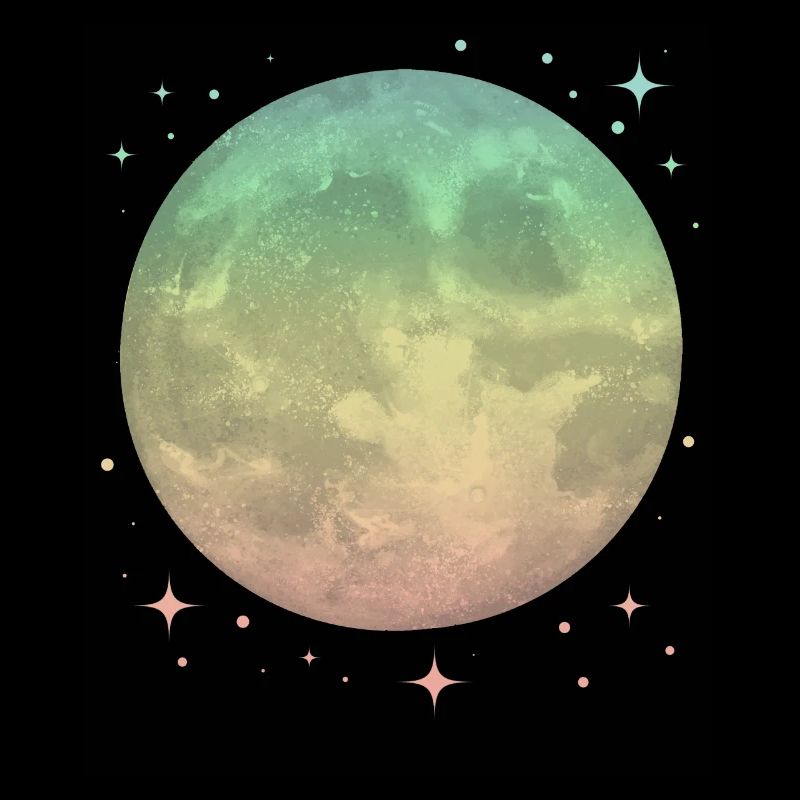 Mond Pastel Himmlisch