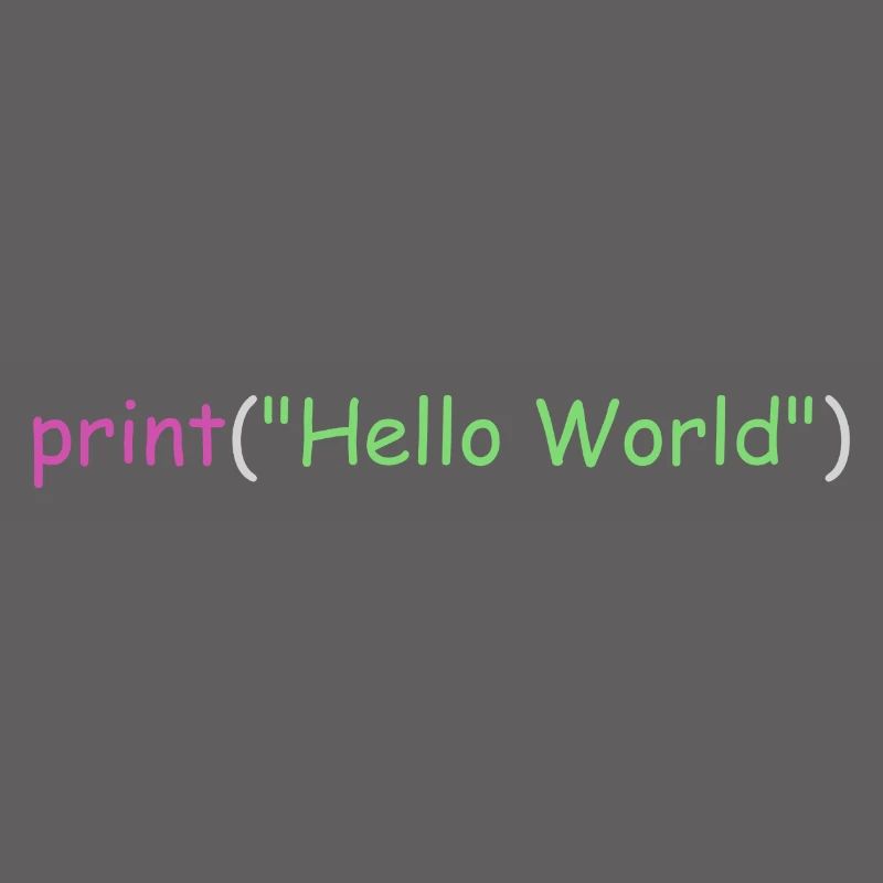 Hello World Programmierung Python C ++ C #