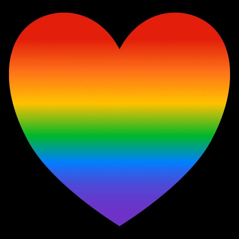 LGBT Regenbogen Stolz Herz