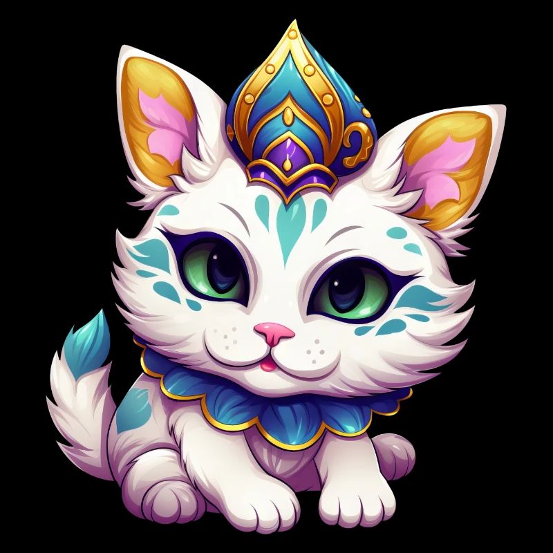 Mardi Gras Katze Karneval Comic
