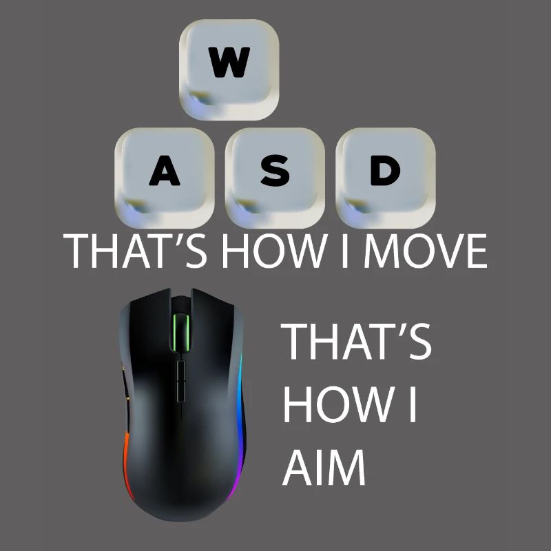 WASD Aim Gaming Gaming Video Game, PC, Computer