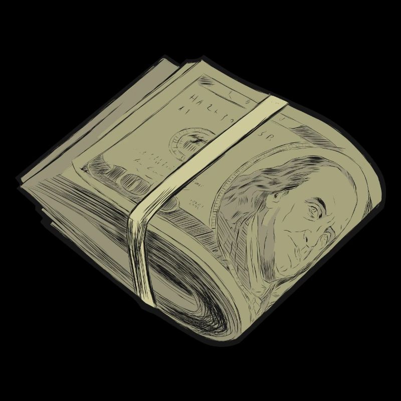 Conception de paquet de devises dollar roll