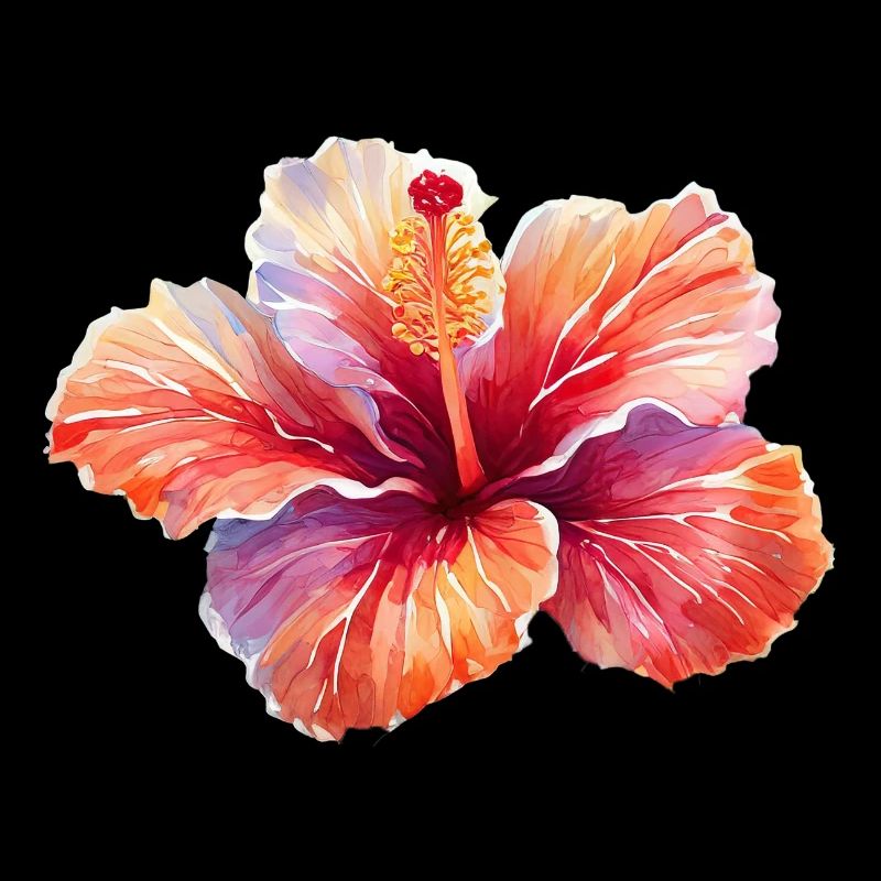 Hibiskusblüte bunt