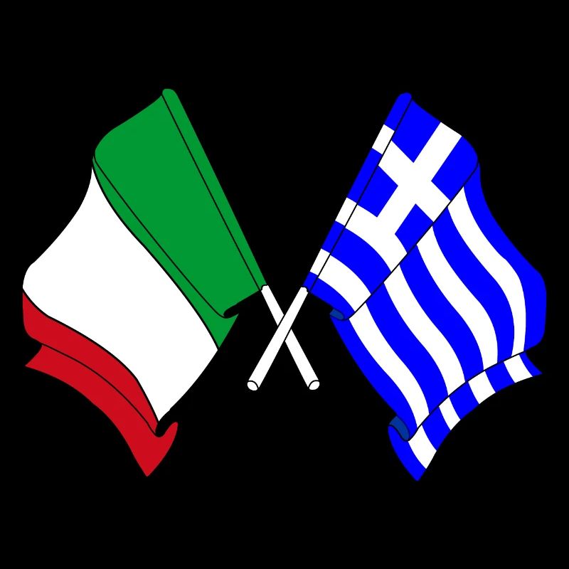 Drapeau de l’Italie, Grèce