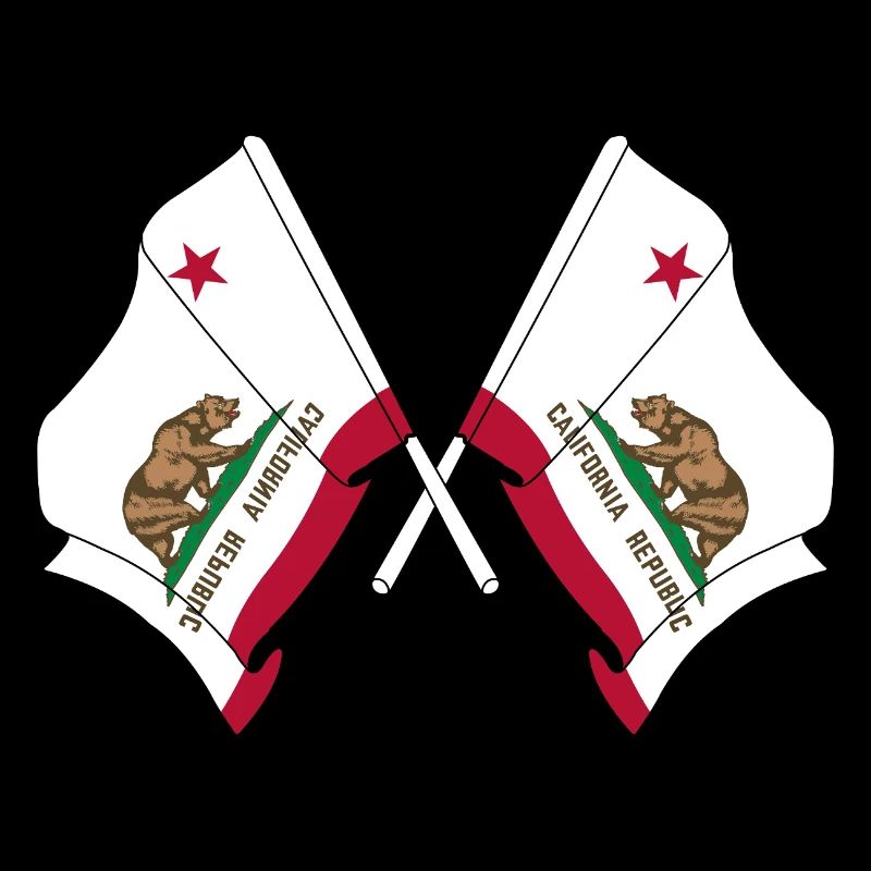 Two Flags Crossed California