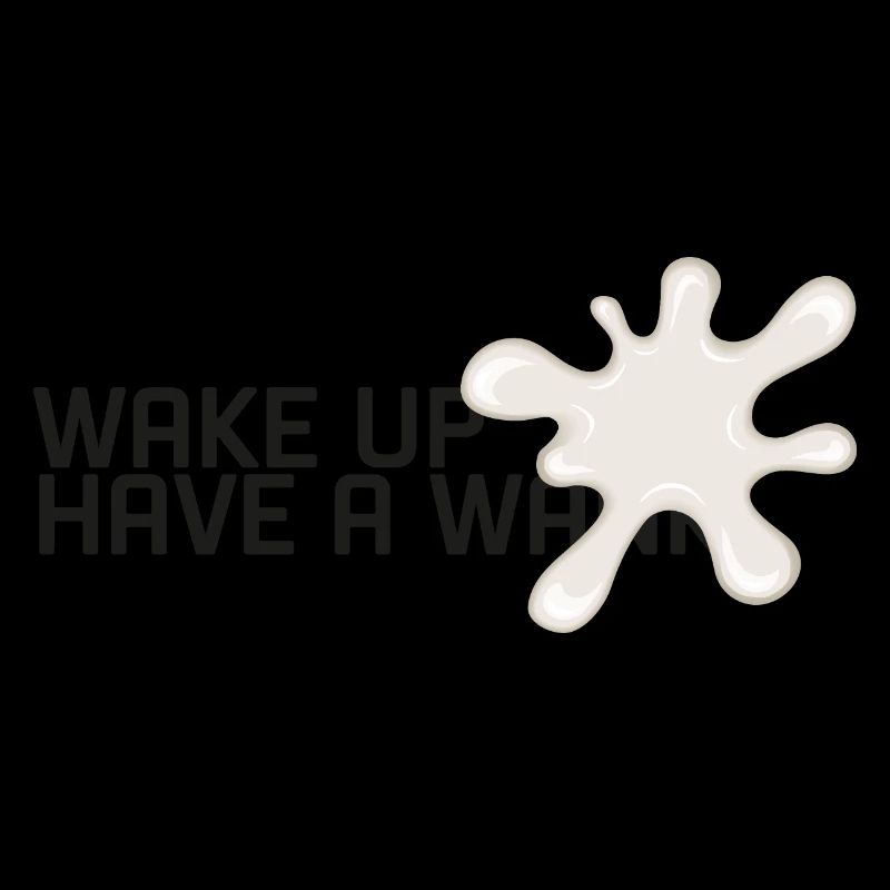 wake up splat black text