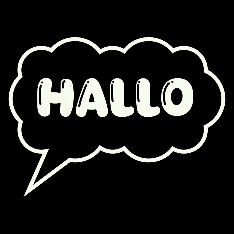 Bulle de dialogue Bonjour