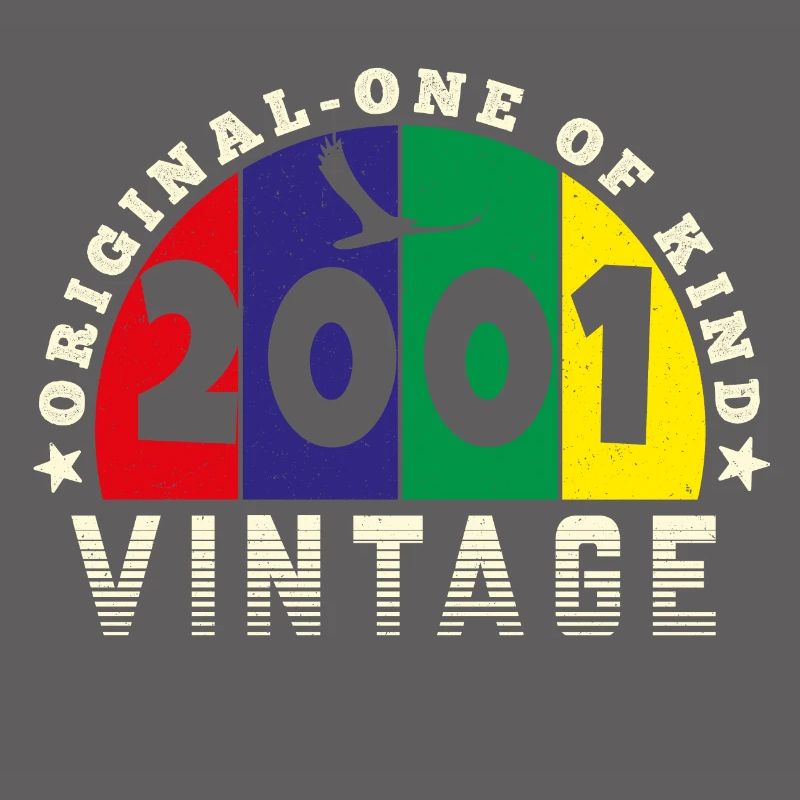 Vintage 2001 Retro - Bursdag