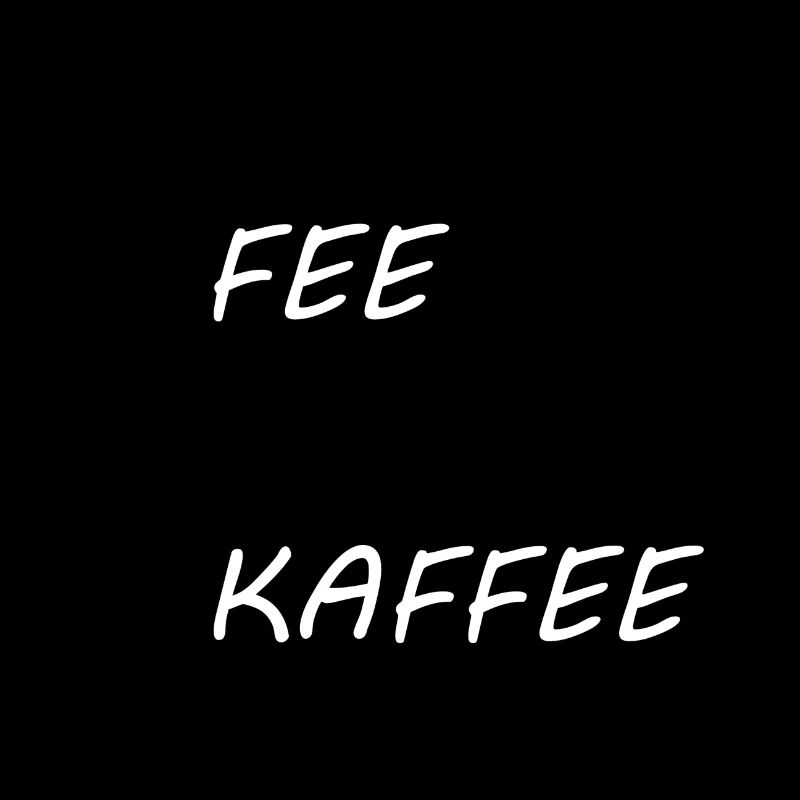 Die einzige Fee an die ich glaube ist die Kaffee