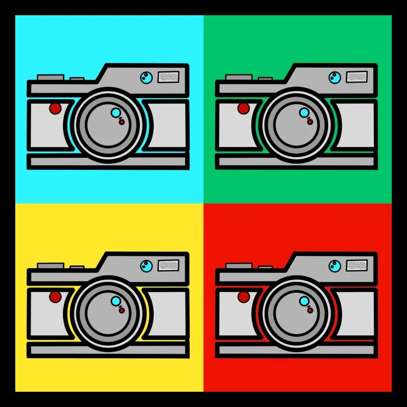 Pop Art Vintage Camera