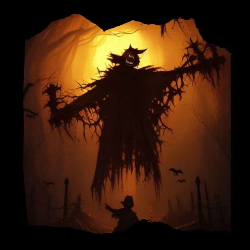 Halloween ghost with pumpkin