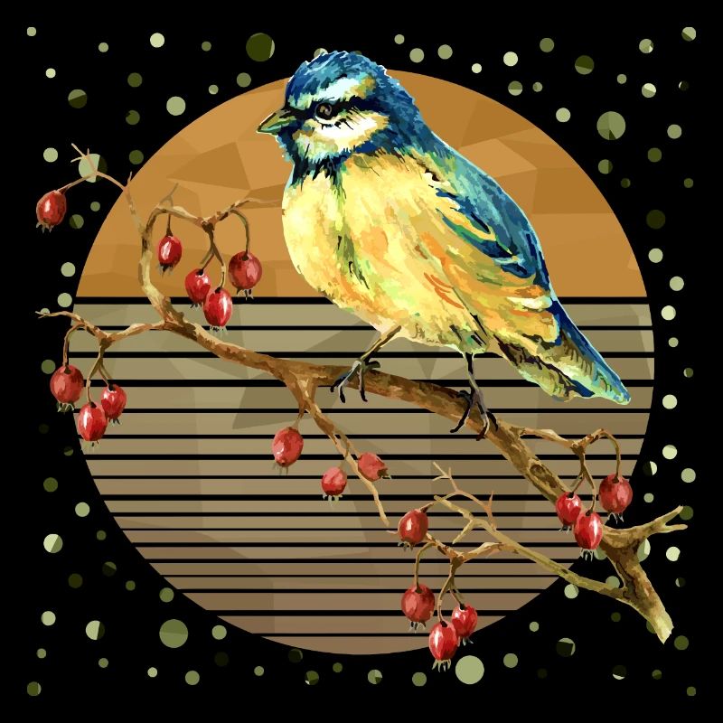 Bunter Vogel