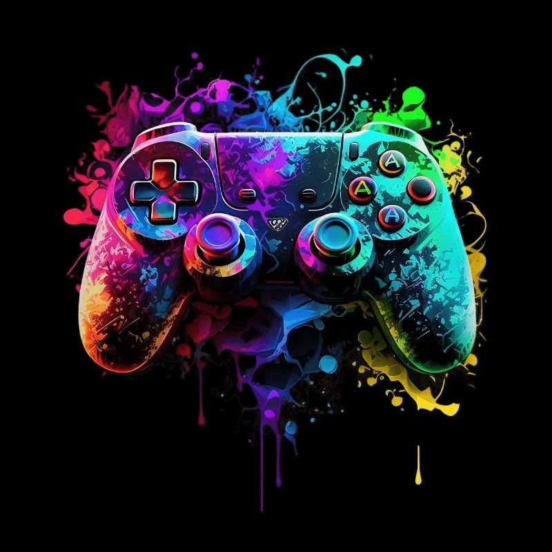 Neon Gaming Controller / Kontroller