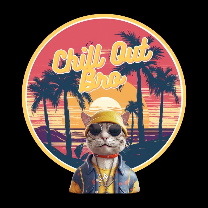 Le Chat Le Plus Cool De La Ville : 'Chill Out Bro'