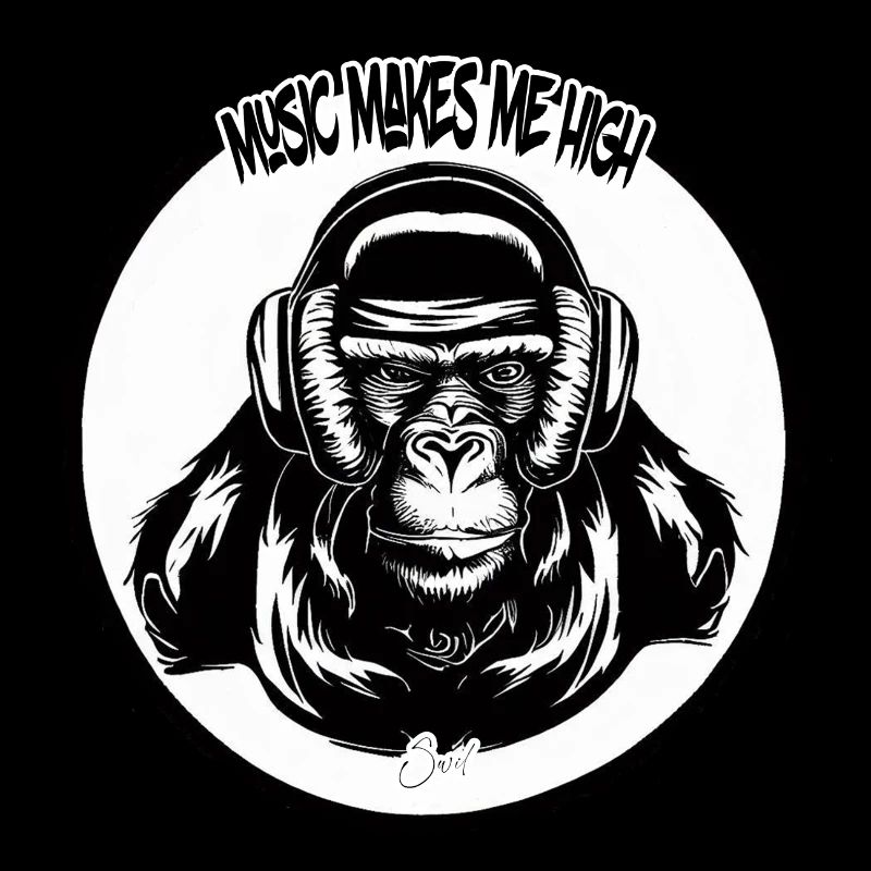 Music makes me high Monkey