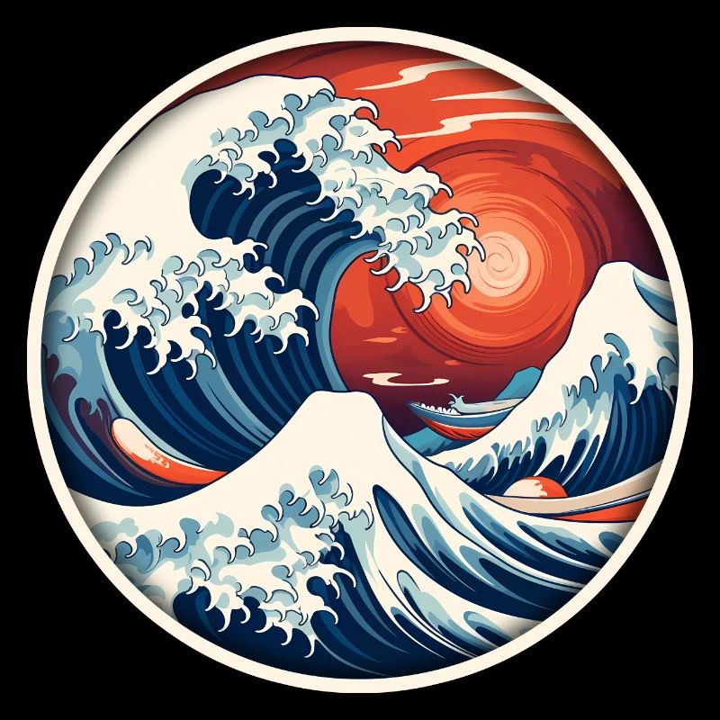 Vague - vagues orageuses mer