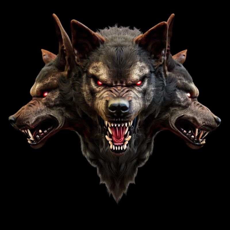 Wolf Devil Heads Evil Creepy Werewolf