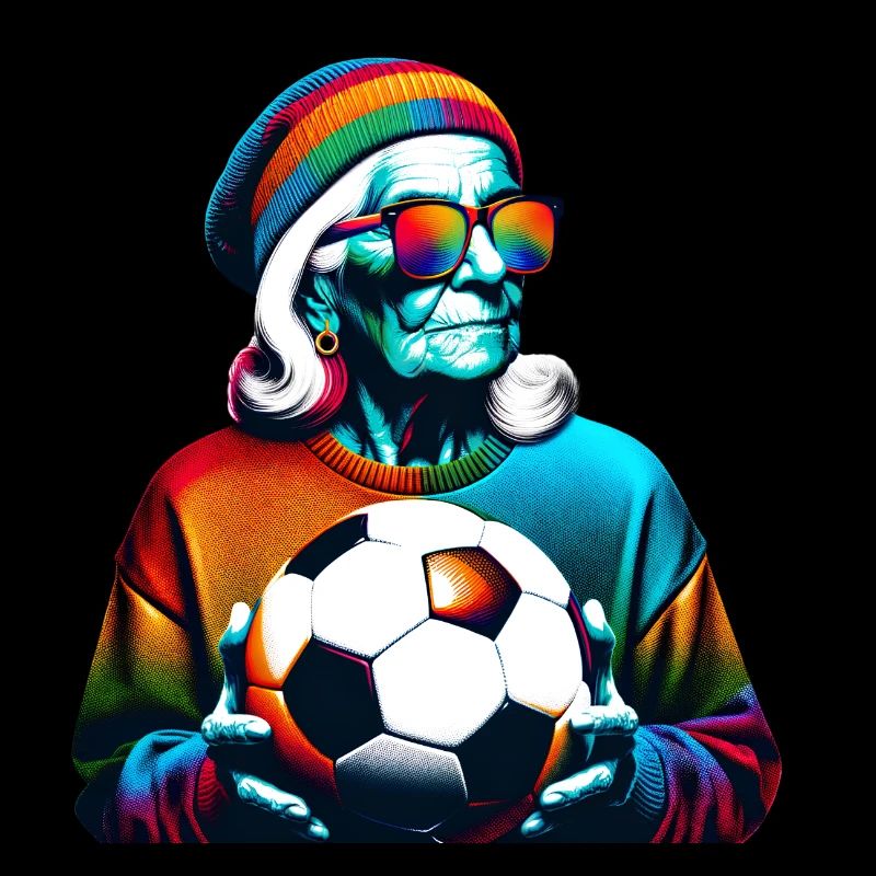 Old Soccer Lady Ready For Game Day!