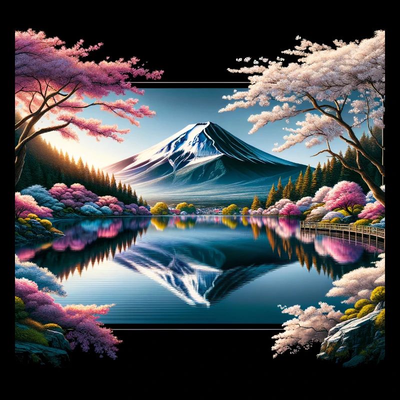 Reflection of Mount Fuji