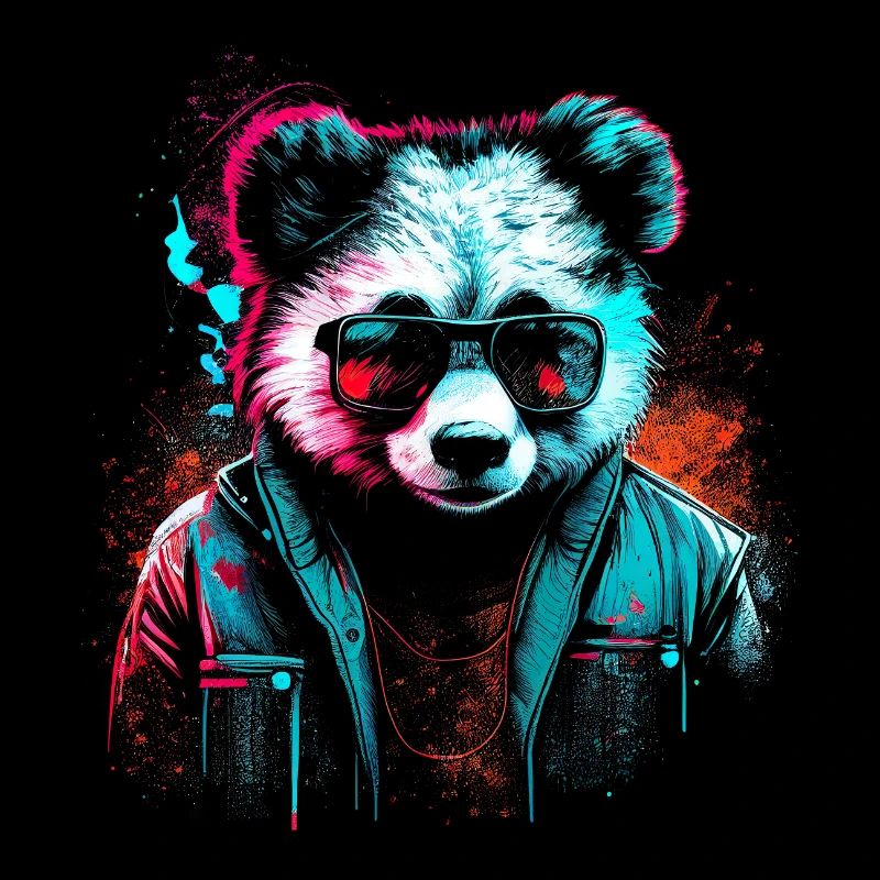 Panda cyberpunk
