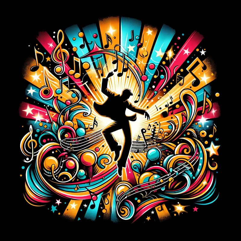 Musiknoten Tanz Explosion – Kunstvolle Dynamik
