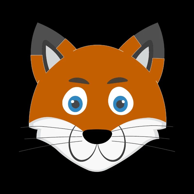 Cartoon fox face