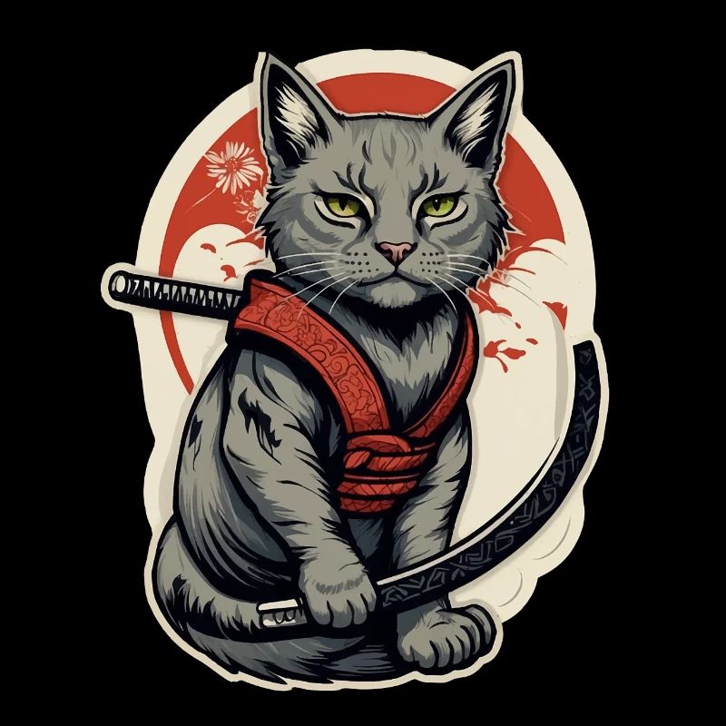 Chat samouraï