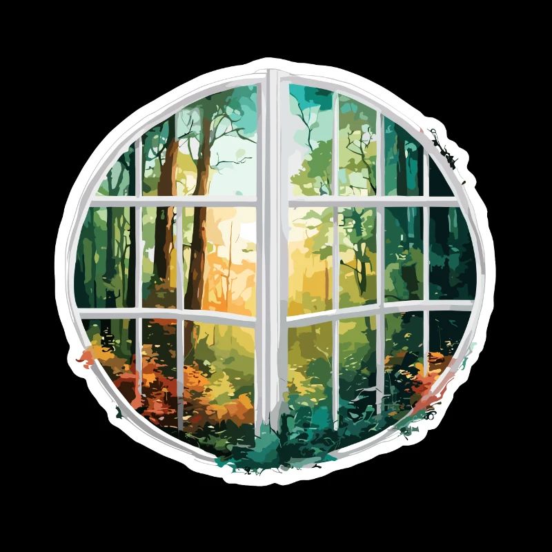 Window in the Forest / Trees / View / Wilderness