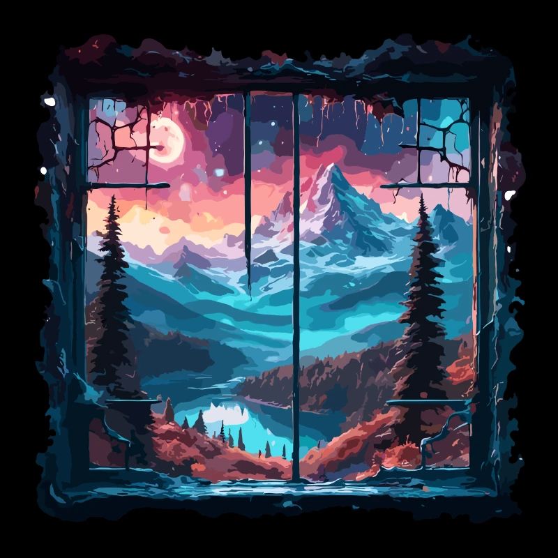Window in the Forest / Trees / View / Wilderness