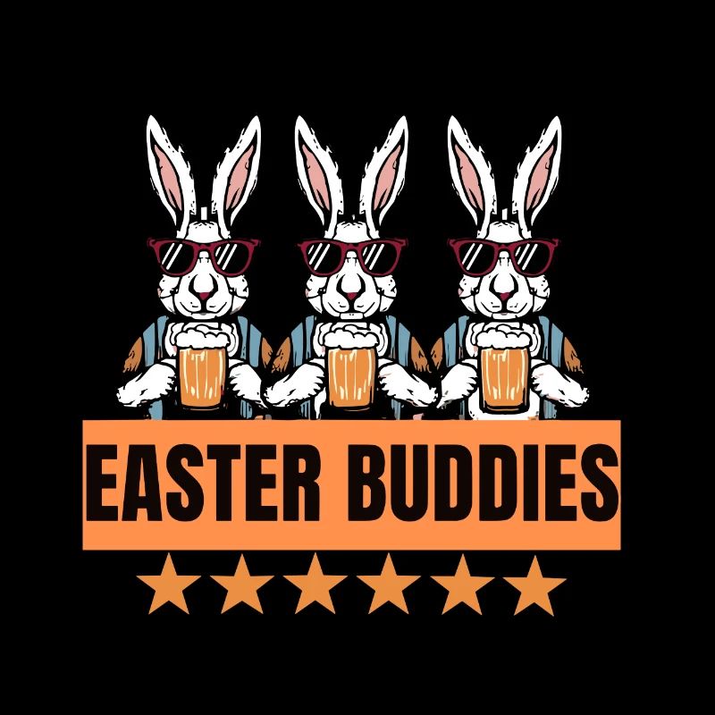 Easter Friends Cool Bunny Design