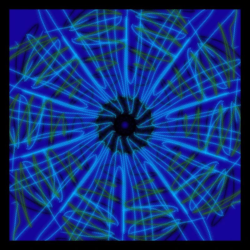 Blue abstract design