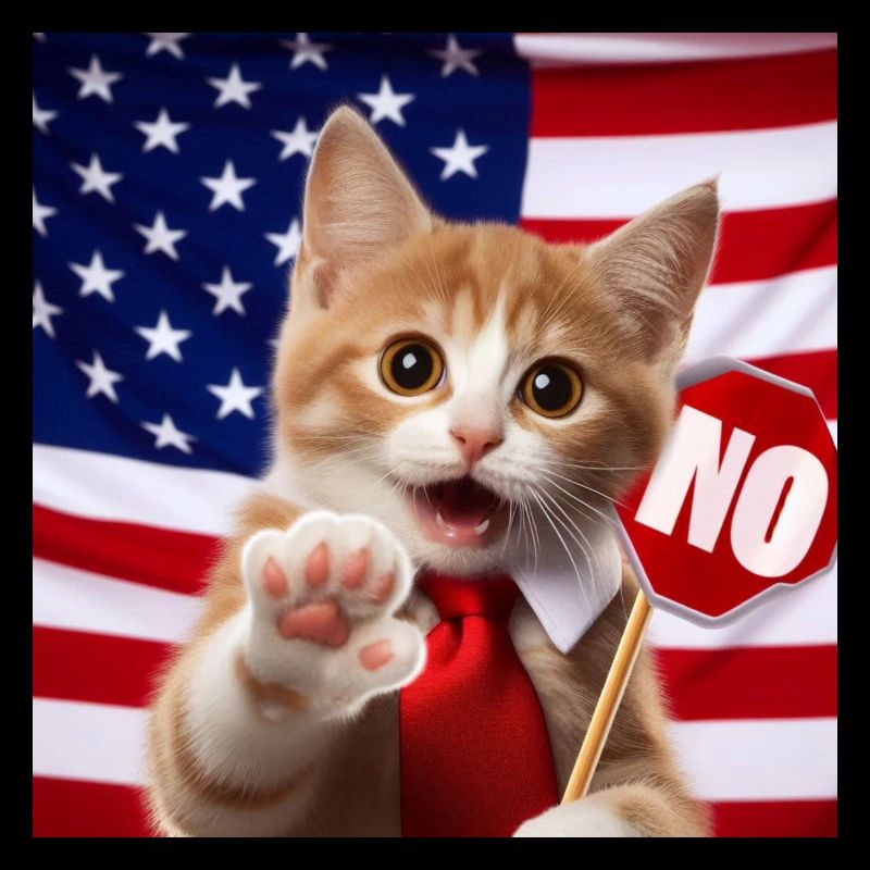 le chat dit no